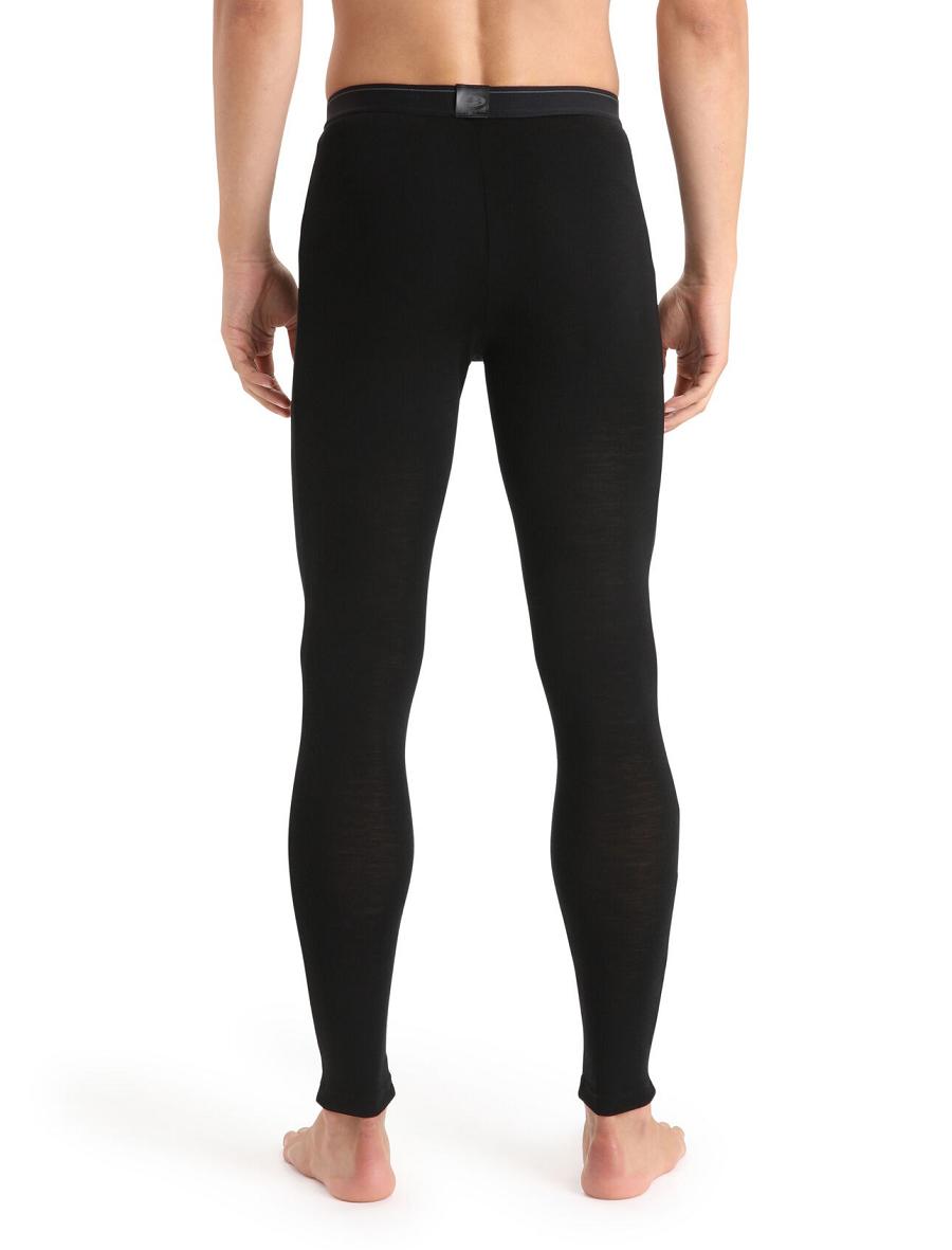 Base Layers Icebreaker Merino 175 Everyday Thermal Leggings Męskie Czarne | PL 1546RVDW